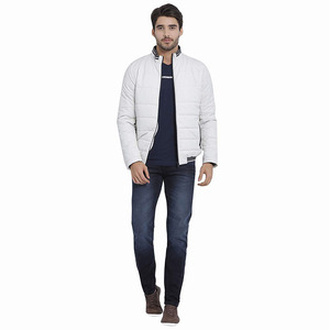 แจ็กเก็ตขนเป็ดไนลอนเคลือบสำหรับผู้ชายแจ็กเก็ตฤดูหนาวคอตั้งตกแต่งลวดลาย - Product Image 6