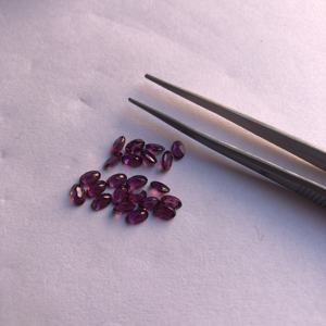 4mm 5mm grenat rhodolite naturel à facettes coupe ovale pierres semi-précieuses en vrac au prix d'usine de gros fabricant en ligne - Product Image 1