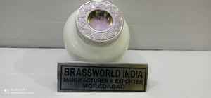 ALUMINIUM BOUGIE BLANCHE LUMIÈRE DE CRÉMATION URNE FUNÉRAIRE BRASSWORLD INDE - Product Image 4