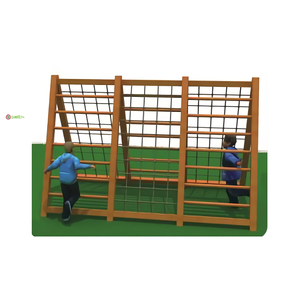 Cadre d'escalade en bois de qualité sûre pour les enfants de l'école mur d'escalade en bois rampant ensemble de jeu de Fitness pour les activités de groupe - Product Image 4