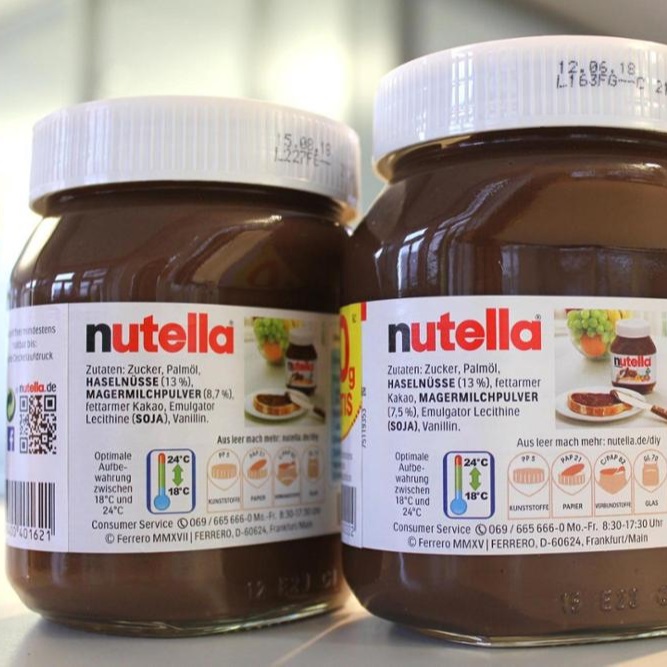 Compre/encomenda top nutella chocolate pasta 1kg, 3kg pacote de vidro importado