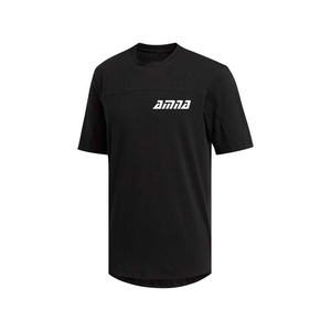 Camisetas informales de color negro para hombre con camisetas con estampado de logotipo personalizado hechas en Pakistán - Product Image 2