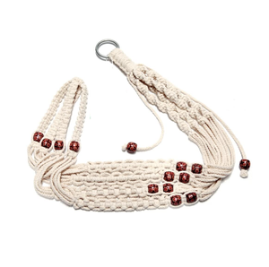 Macrame Plant Hangers Home Decor Hanging Plant Shelf Indoor Wall Planter - Product Image 2