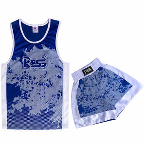Uniformes de boxe unisexes pour adultes en polyester/coton sublimé sur mesure - Product Image 3