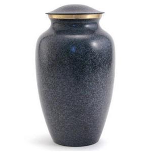 Urnes funéraires classiques en laiton/aluminium de couleur terre bleue pour adultes, cendres humaines, style américain/européen - Product Image 1