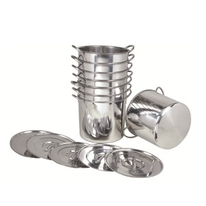 Hot Wholesale Modern Eco-Friendly 12-Piece Stainless Steel Belly Body Shape <b>Cookware</b> <b>Set</b> with Glass Lid - Product Image 6