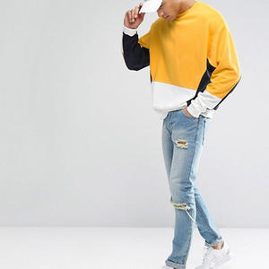 Wholesale Custom Logo Men Long Sleeve Crew Neck <b>Pullover</b> Sweatshirt <b>Jumpers</b> Unisex Men Cotton Fleece Drop Shoulder Sweatshirt - Product Image 6