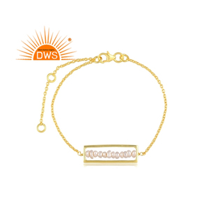 Pulsera de plata de ley 925 con perlas naturales, pulsera de piedras preciosas para mujeres - Product Image 1