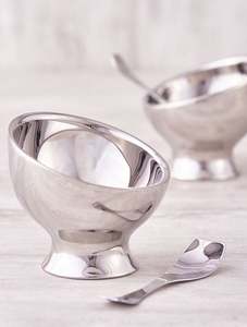 Juego de tazas de helado de acero inoxidable, juego de tazas de helado de diseño único y atractivo, cero grados, 2 en acero inoxidable, utilizado para cocina y mesa, restricción $ - Product Image 5