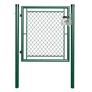 1m High Quality Chain Link Fence Gate Wire Mesh Gates Wire Garden Gate As Entrance Gate For Your Garden Back Yard And