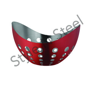 Bol ovale de stockage de fruits et légumes en acier inoxydable usage quotidien comptoir passoire et passoire en métal prix de gros - Product Image 1