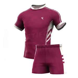 2021 vente en gros maillot et short à séchage rapide uniforme de rugby 100% uniforme de rugby en polyester à vendre - Product Image 3