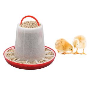 아기 닭 먹이기를 위한 뜨거운 환영된 순수한 플라스틱 1.5kg / 3 lb 반 불투명 휴대용 플라스틱 가금류 지류 - Product Image 4