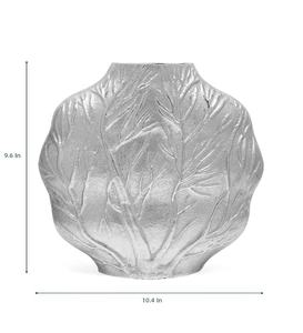 Hoja de plata Florero de aluminio Flor decorativa Fabricante al por mayor Hecho India Alta calidad Cantidad a granel Nuevos diseños modernos - Product Image 3