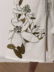 2021 Best Selling Women's Summer <b>Maxi</b> <b>Dress</b> Casual Chic for Beach Holidays Innovative Ukrainian Embroidery Natural Fit Resort - Product Image 6