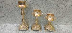 Portavelas de latón dorado pulido, suministros para Iglesia - Product Image 4