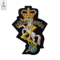 Royal Electric and Mechanical Engineers insignia bordada, Royal UK Enginier Core insignias y crestas