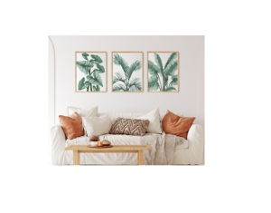 Green Leaves <b>Framed</b> <b>Wall</b> Art - Product Image 2