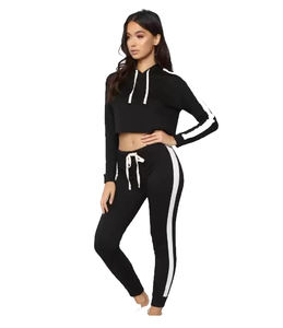 Printemps Ensemble de survêtement de jogging en velours de velours deux pièces unisexe personnalisé de grande taille et écologique 2025 - Product Image 3