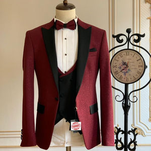 Costume de mariage turc pour homme, smoking turc, ensemble 3 pièces, costume de mariage, costume de demoiselle d'honneur - Product Image 1