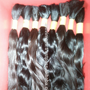 100% sin procesar un donante suelta onda profunda indio Natural cabello humano tejido marcas cabello a granel - Product Image 6