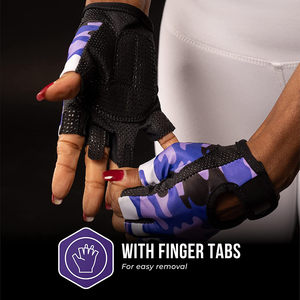 Medium Padded Camouflage Printed Workout <b>Gloves</b> for Women Custom Made High Quality Weightlifting <b>Gloves</b> for Women on Wholesale - Product Image 6