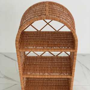 Estante de flores de bambú de 3 niveles, anaquel grande y ajustable para plantas, enredadera de ratán, soporte de caña, moderno, para interior - Product Image 1
