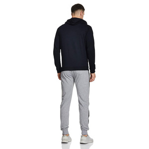 Chándales de gimnasio para hombre en color de contraste con cremallera chándal con capucha con servicio OEM - Product Image 2