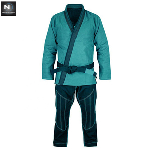 ชุดคาราเต้ผ้าฝ้าย 100% ผลิตตามสั่ง ขายดีที่สุด ดีไซน์สวยงาม ชุดยูนิฟอร์มคาราเต้ผู้ชาย สีเขียว - Product Image 3