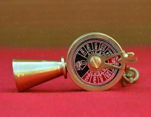 พวงกุญแจเทเลกราฟทองเหลืองโบราณสไตล์วินเทจ,พวงกุญแจเครื่องยนต์ทางทะเลส่งฟรีกระเป๋าพวงกุญแจ CHCOM263 - Product Image 2