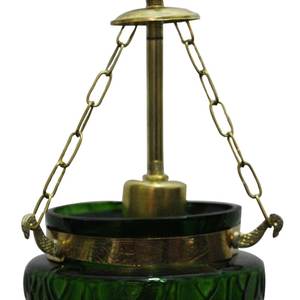 Bulk Handmade Designer Green Glass Ceiling <b>Small</b> <b>Lamp</b> Buy at Best Prices on India Arts Palace CL-96/21014 - Product Image 3