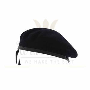 Casquette de cérémonie de béret jaune d'officier de terrain de haute qualité - Product Image 6