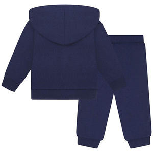 ชุดวอร์มผ้าฝ้าย/ขนแกะมีฮู้ดสำหรับเด็กแบบมีสายรัดและสวมหัว - Product Image 4