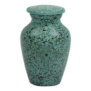 Urna de cremación de metal de diseño único más vendida Precio al por mayor Urna única de diseño clásico para cenizas humanas - Product Image 2