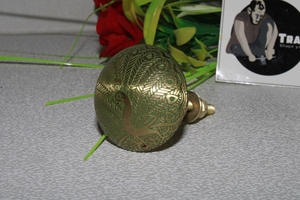 ลูกบิดแบบดึงทำด้วยมือสีเขียวพร้อมสลักลายนกยูงและรูปทรงกลมสำหรับห้องนั่งเล่นบ้านในห้องน้ำห้องโถง - Product Image 4