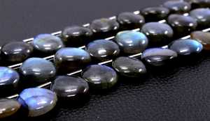 Haute qualité 16 pièces bleu feu naturel Labradorite pierres précieuses lisse poire forme Briolette perles pour la fabrication de bijoux - Product Image 6