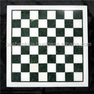 Beautiful <b>Stone</b> Inlay Chess <b>Table</b> <b>Tops</b> - Product Image 1