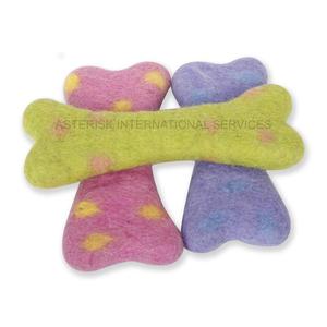 Juguete para masticar mascotas de lana ecológico hecho a mano, juguete portátil para entrenamiento de perros juguetón con diseño en forma de hueso, venta al por mayor - Product Image 2