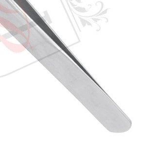 Pinzas de volumen de punta estrecha clásica curvada fuerte de acero inoxidable, en Color satinado, Etiqueta Privada, Punta curvada, volumen - Product Image 4