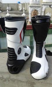 Botas de Motociclista de Cuero Profesionales para Unisex, Estilo Racing, Impermeables, Resistentes al Fuego, Tallas Grandes - Product Image 6