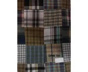 2023 New Latest Design Hot Selling Products 100% Cotton Indian Madras Patchwork Fabric for dress garment shirt coat