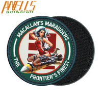 Patch arrière de moto coeur et fleur brodé et imprimé de haute qualité avec couleur personnalisée pour gilets vestes chapeaux