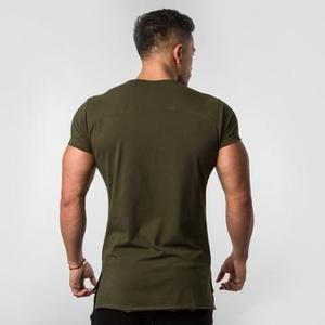 T-shirt ajusté à peau bleue Royal pour homme, vêtement de sport, respirant, grande taille, 96% coton 4% Polyester - Product Image 4