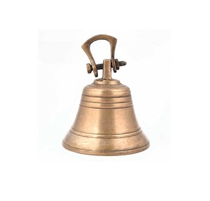 Campana Colgante de Latón Color Dorado, Tamaño y Forma Personalizados, Campana Colgante para Escuelas, Accesorios de Decoración de Jardín - Product Image 1