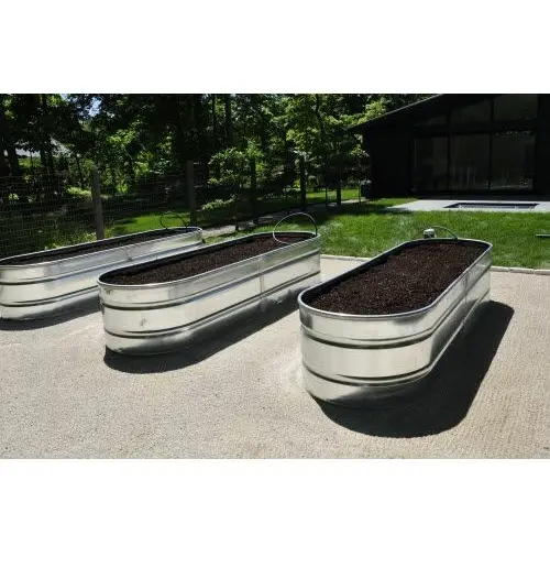 Aluminium Zelfbewaterende Planter Moderne Decoratieve Vierkante Plantenbak Pot Voor Planten Bloemen Kruiden Met Waterniveau-Indicator Van Ind