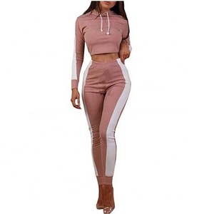 Chándal casual Pantalones deportivos conjunto dos piezas traje mujer conjuntos trajes sudadera - Product Image 4