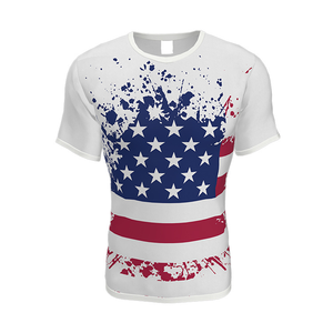 T-shirts décontractés pour hommes en polyester de haute qualité, grandes tailles, respirants, séchage rapide, tissu jersey écologique, design uni lavé - Product Image 3