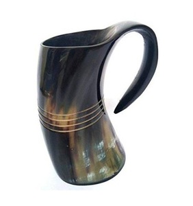 Horn Drinking <b>Mug</b> Genuine Viking <b>Mug</b> Handcrafted Tankard Fashionable Trending Design High Selling Beer Ox <b>Mug</b> - Product Image 3