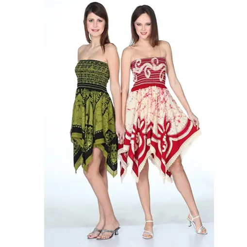 Robe tube classique imprimée Tie & Die Batik pour femme