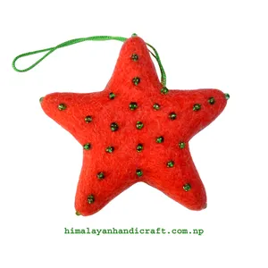 Handmade in Nepal/Christmas Felt Star